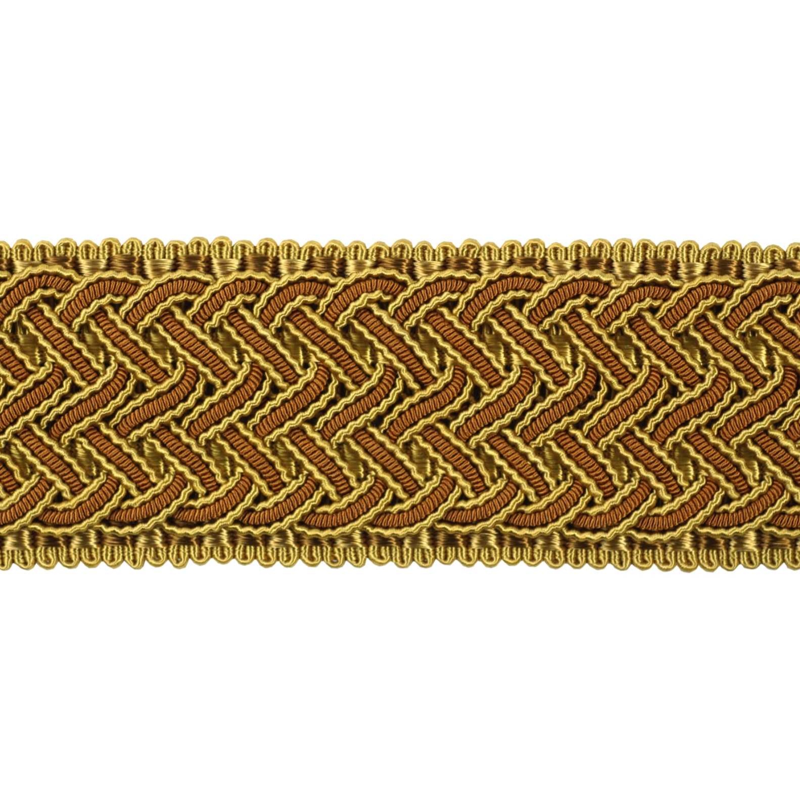 Decoluxe Braided Border 45mm Trim Gold | Art Deco Decorative Braid ...