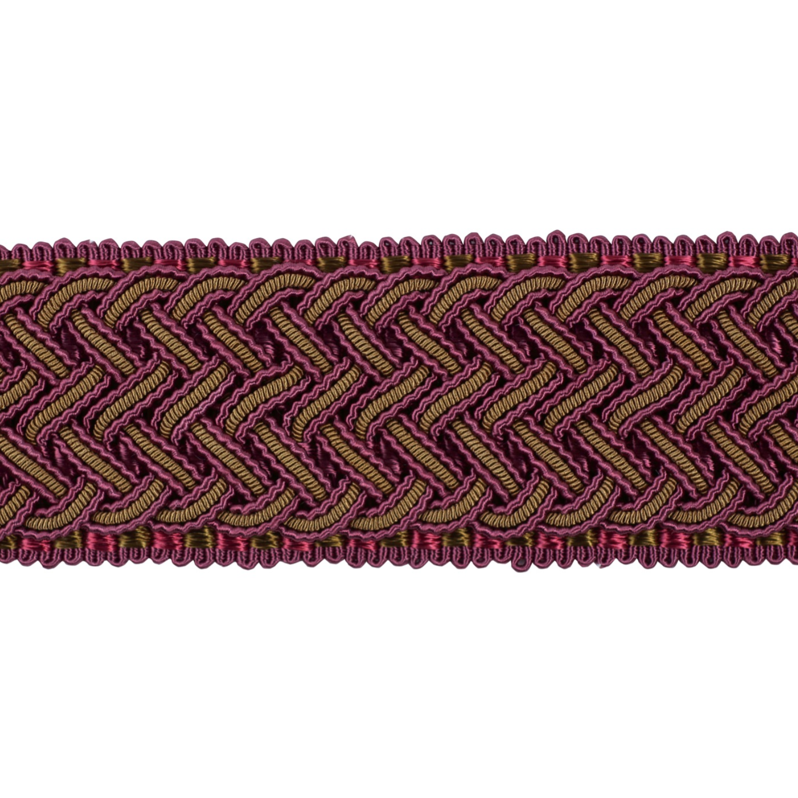 Decoluxe Braided Border 45mm Trim Mulberry