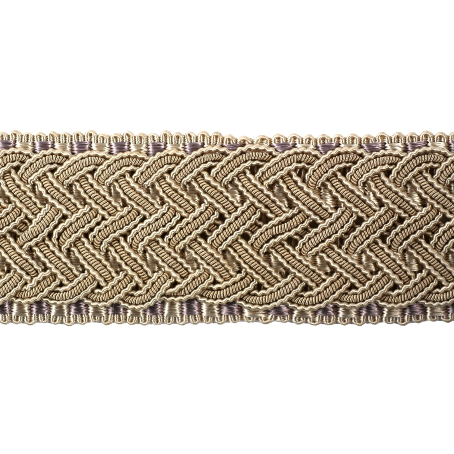 Decoluxe Braided Border 45mm Trim Silk Champagne
