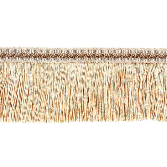 Decoluxe Cut Fringe 65mm Trim Buttermilk