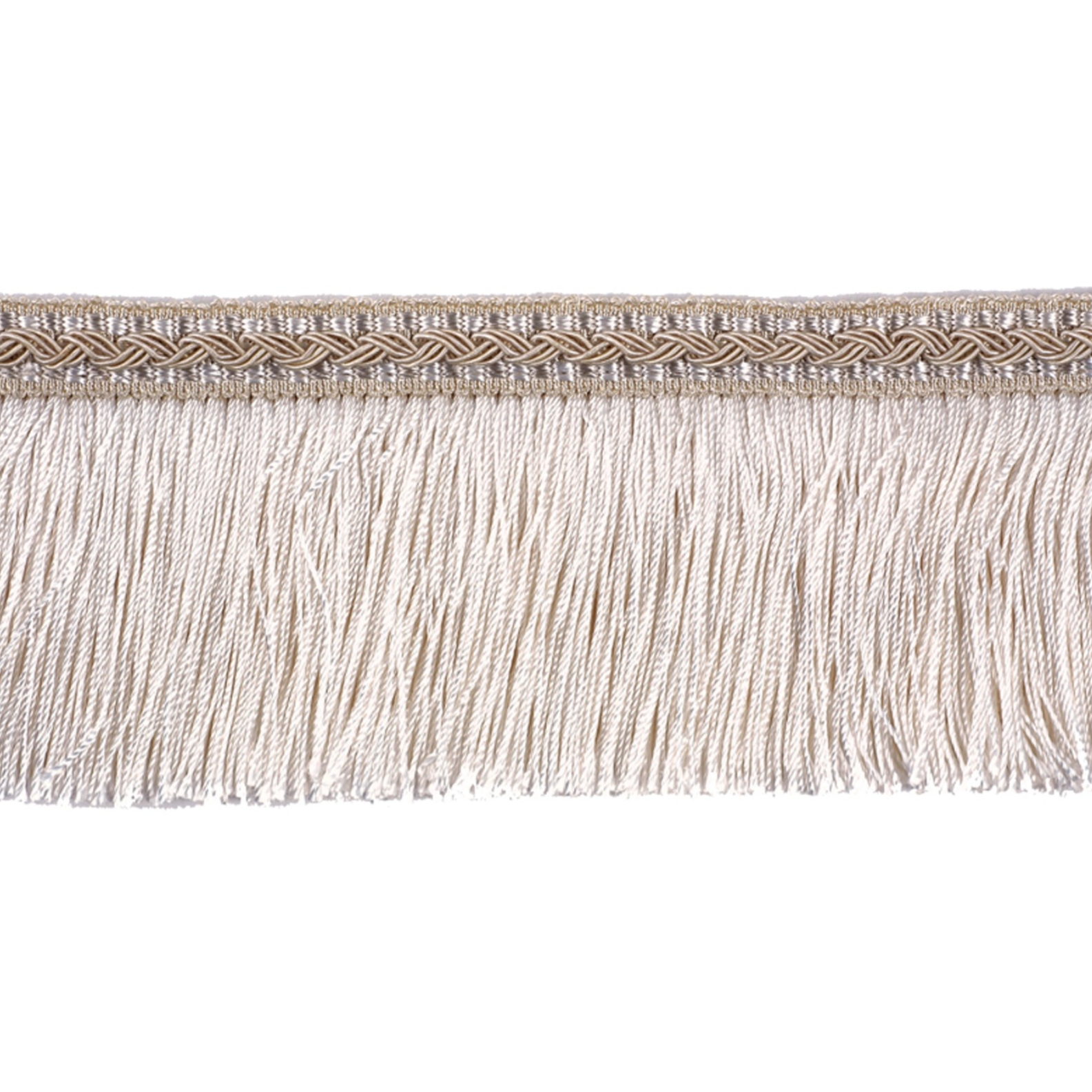 Decoluxe Cut Fringe 65mm Trim Pearl