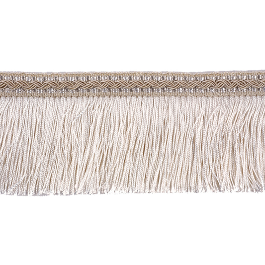 Decoluxe Cut Fringe 65mm Trim Pearl