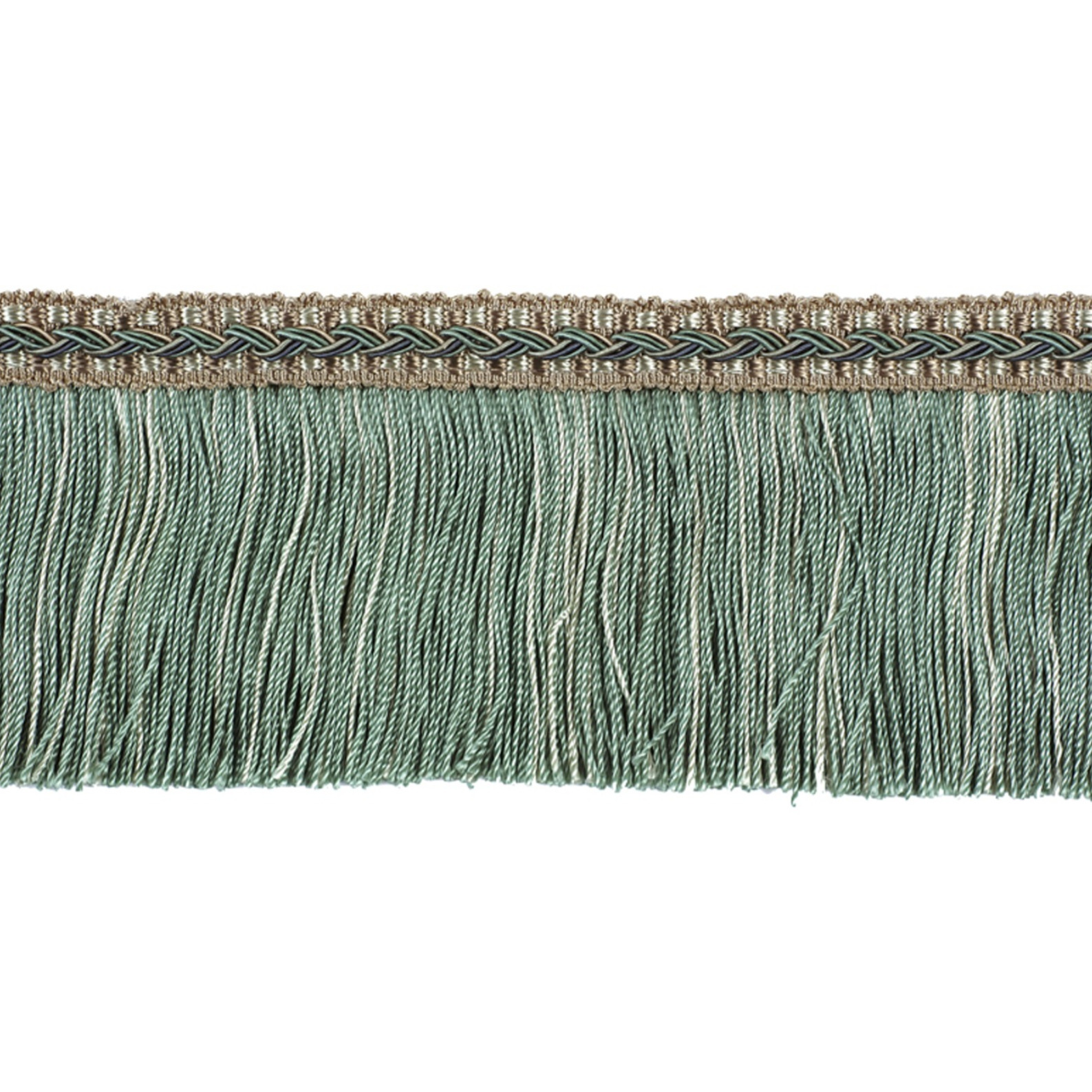 Decoluxe Cut Fringe 65mm Trim Seafoam