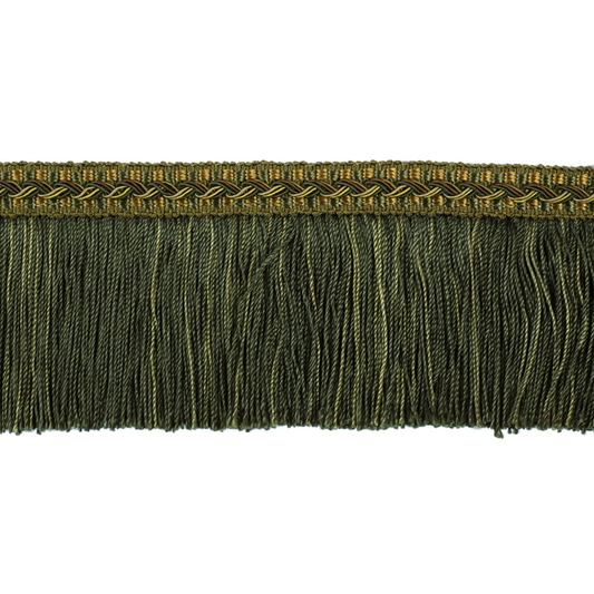 Decoluxe Cut Fringe 65mm Trim Verdant Gold