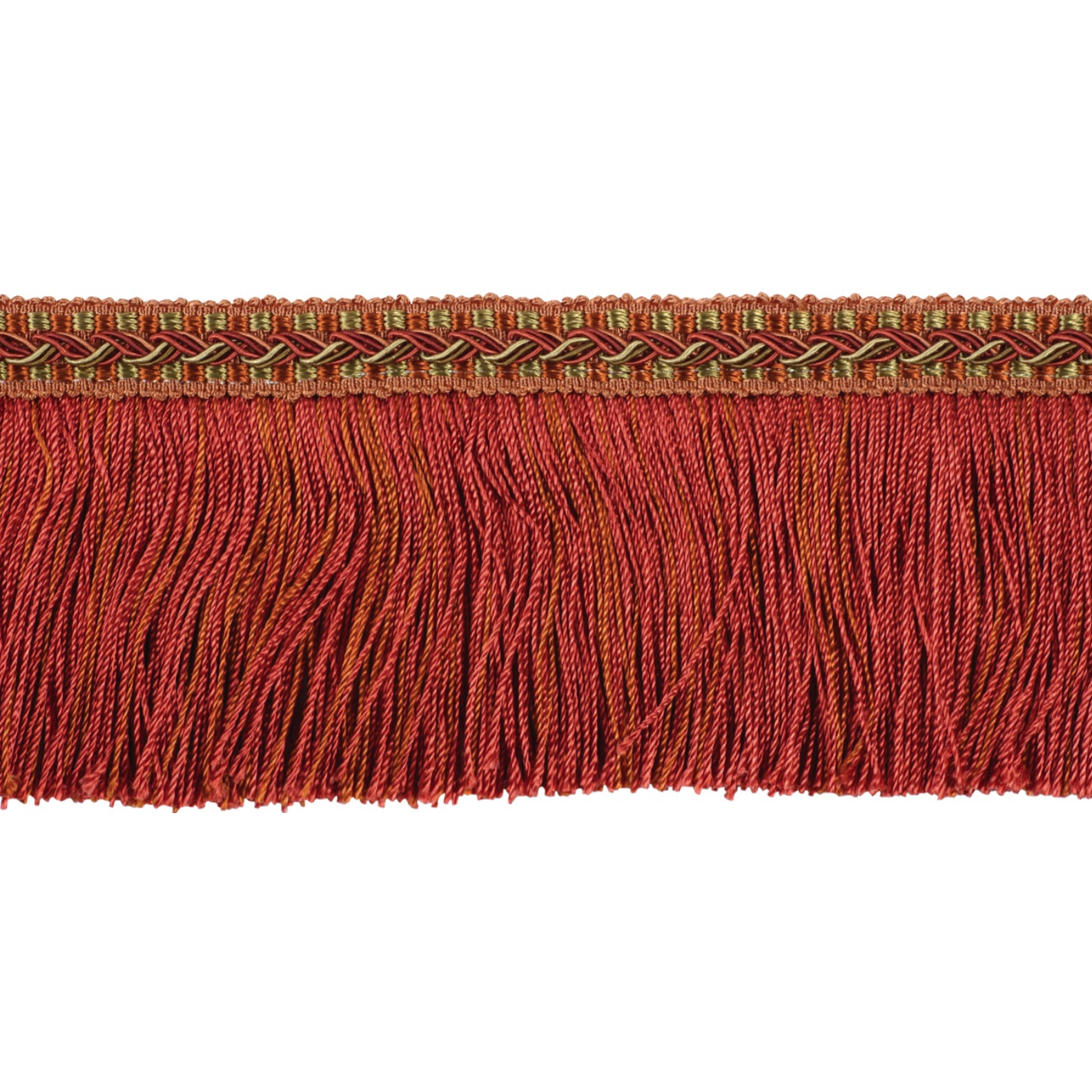 Decoluxe Cut Fringe 65mm Trim Vermillion