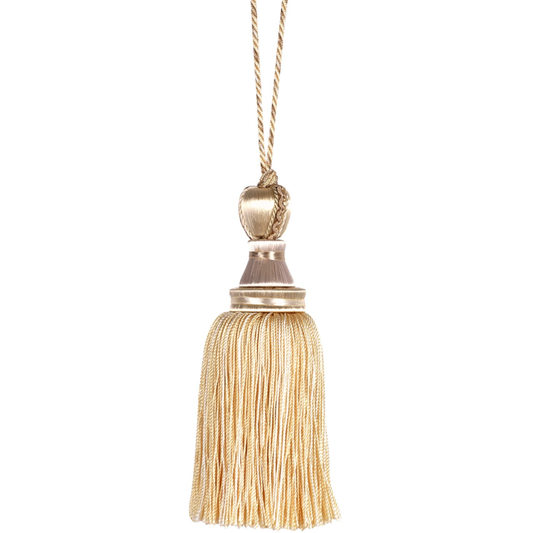 Decoluxe 13cm Decorative Key Tassel Buttermilk