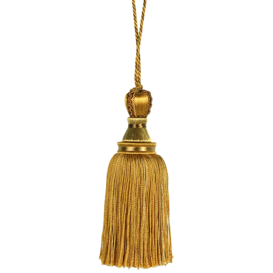 Decoluxe 13cm Decorative Key Tassel Gold