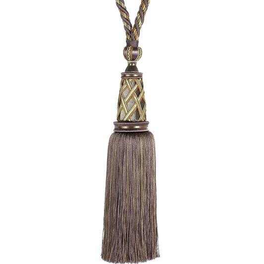 Decoluxe Decorative Single Tassel Tieback Heather