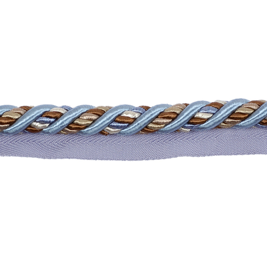 Decoluxe Piping Cord 12mm Trim Drawing Room Blue