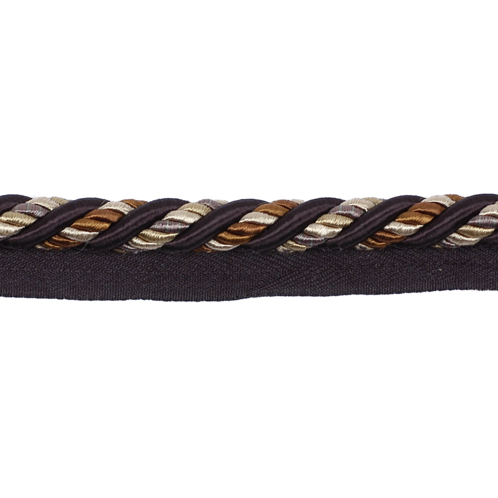 Decoluxe Piping Cord 12mm Trim Pewter Noir