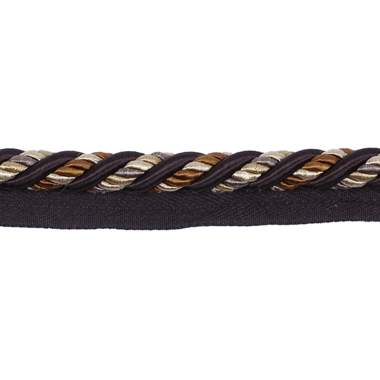 Decoluxe Piping Cord 12mm Trim Pewter Noir