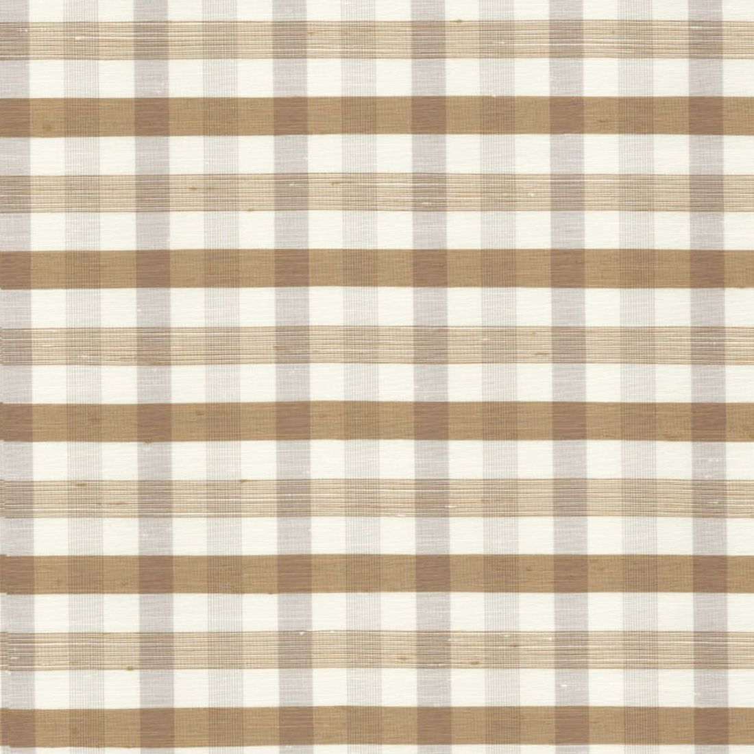 Dorchester Gingham Beige Check Curtain Fabric