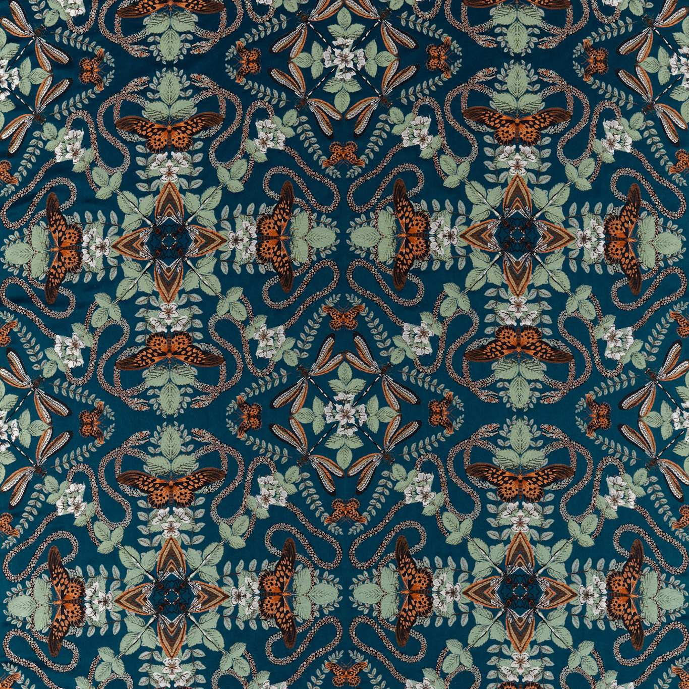 Emerald Forest Midnight Jacquard