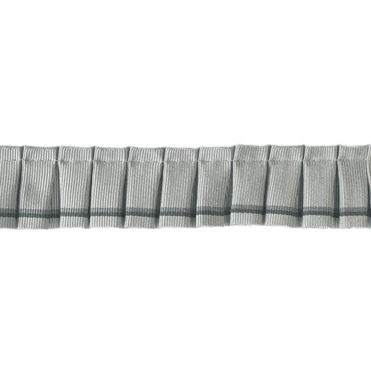 Encanto Pleated Ruche Trim Platinum