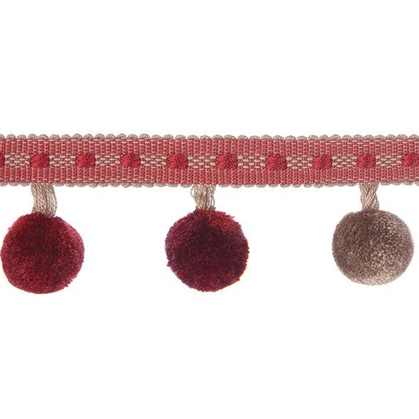 Encanto Pom Pom Fringe Ruby