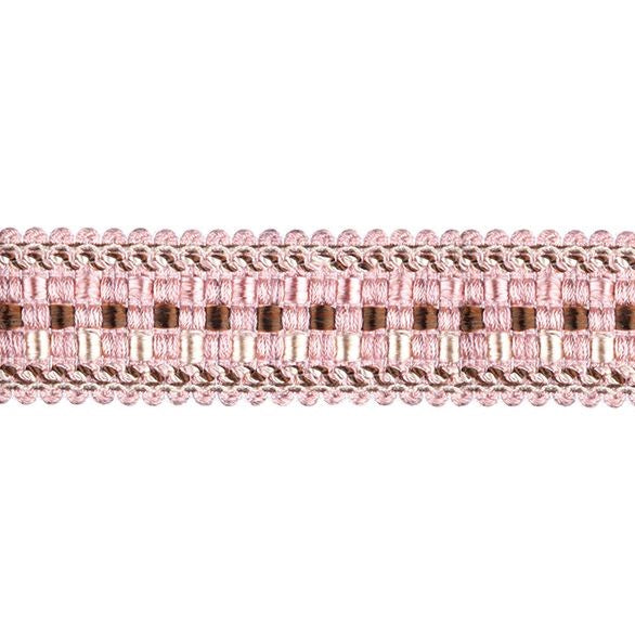 Florence Braid Trim Chalk Pink