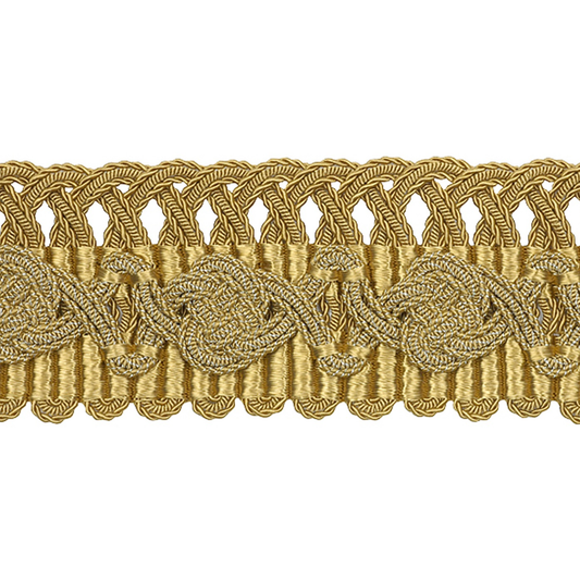 Fontenay Braid 50mm Trim Gold