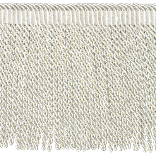 Fontenay Plain Bullion Fringe 12cm Trim Pearl