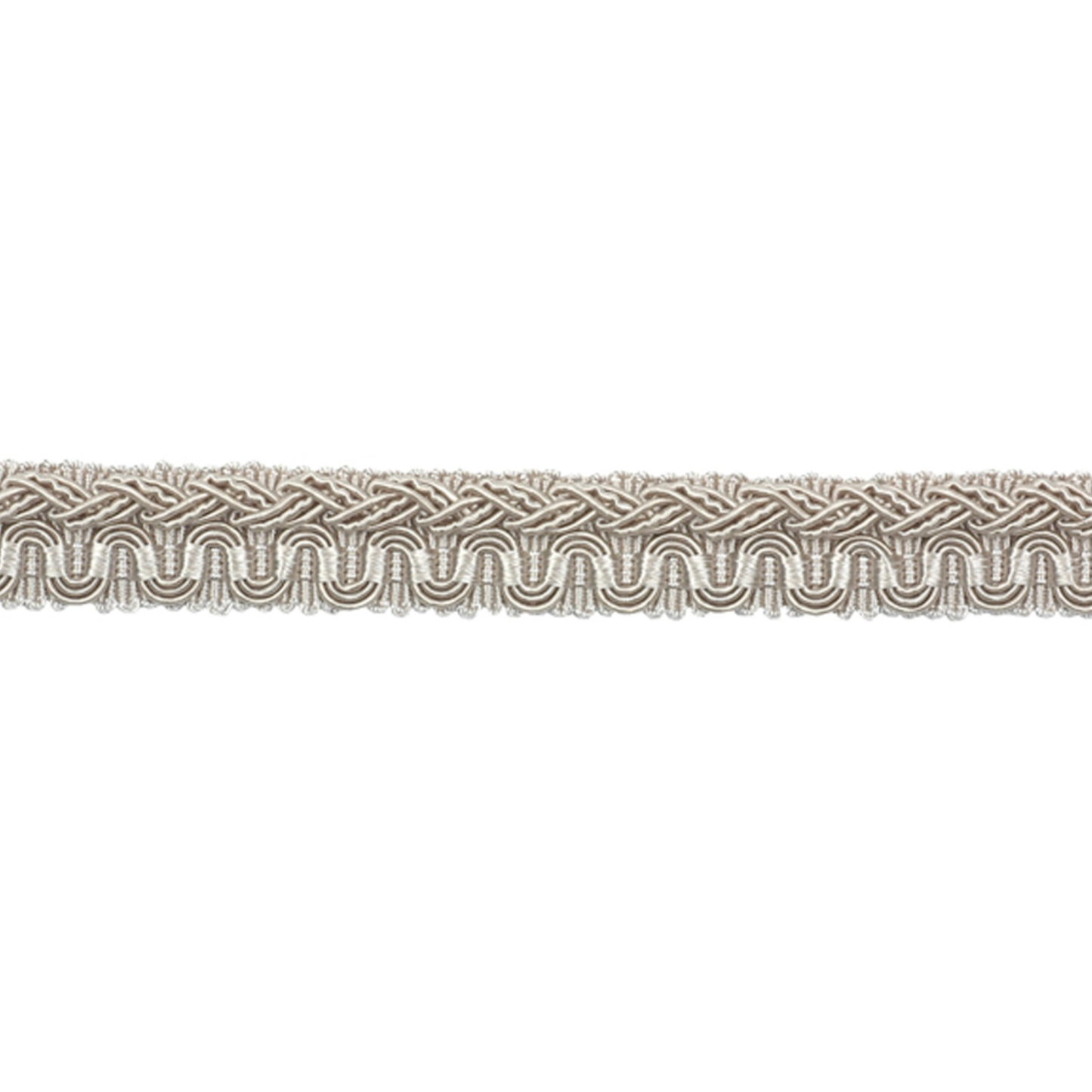 Textured ribbon border on a white background