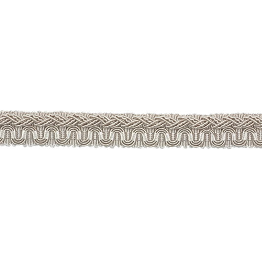 Textured ribbon border on a white background