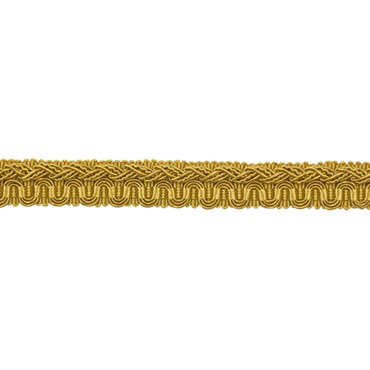 Gold decorative border on a white background