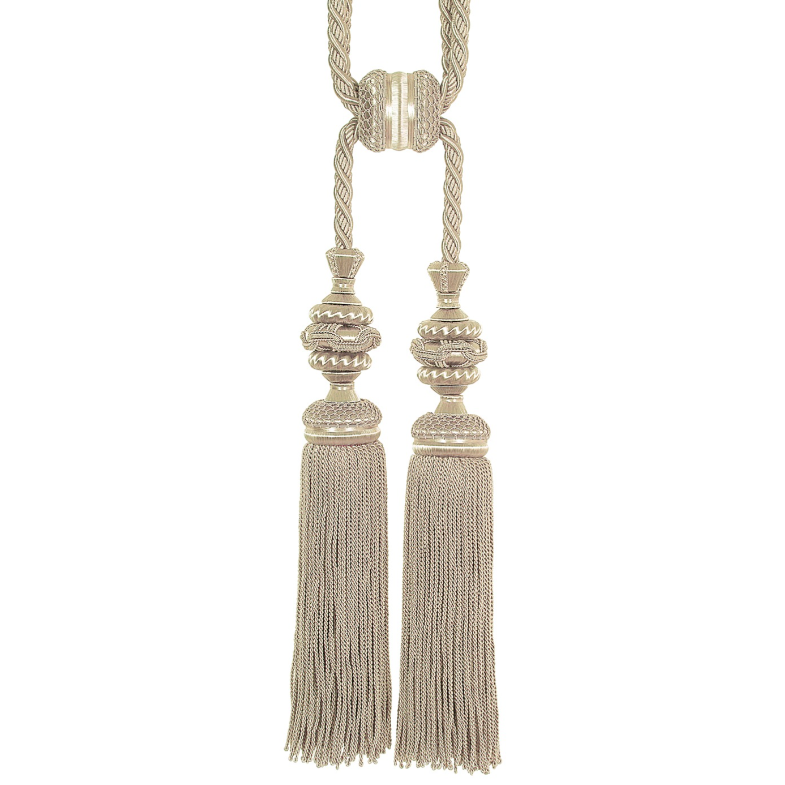 Fontenay Two Tassel Tieback Antique Silver