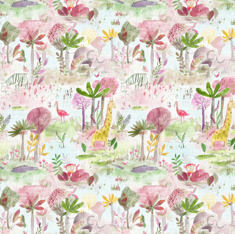 Junior Go Wild Dusk Drapery Accessories Kids Children's Fabric