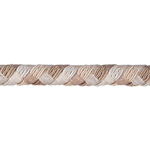 Grandeur Ribbon Plait Cord Trim Crema