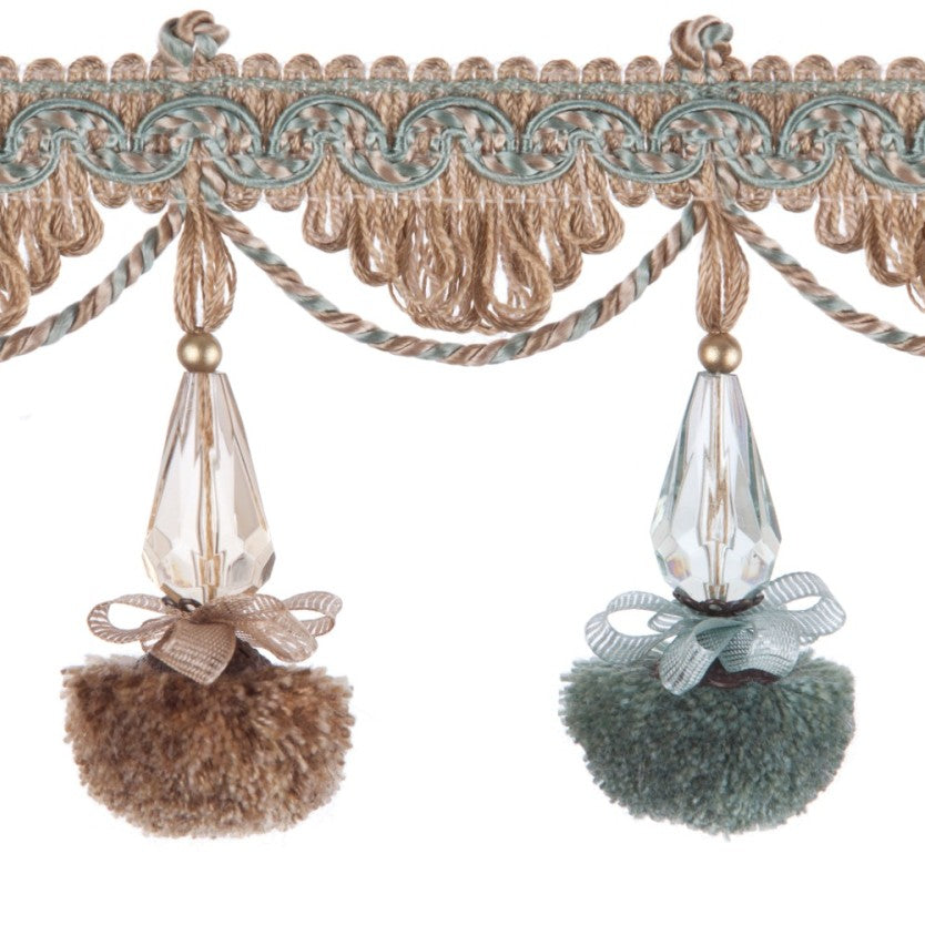 Grandeur Pom Pom Fringe Tiffany