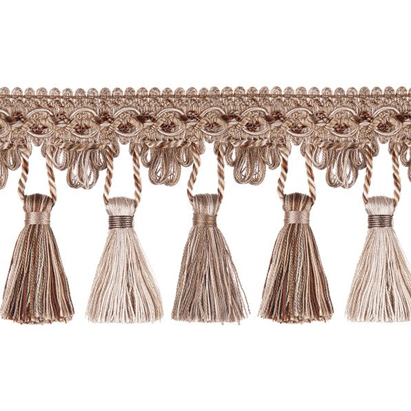 Grandeur Scalloped Tassel Fringe Tawny