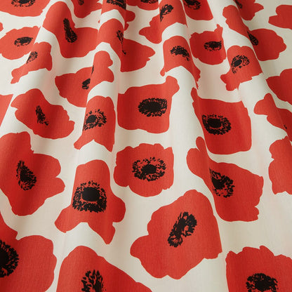 Large Poppy Jet Red