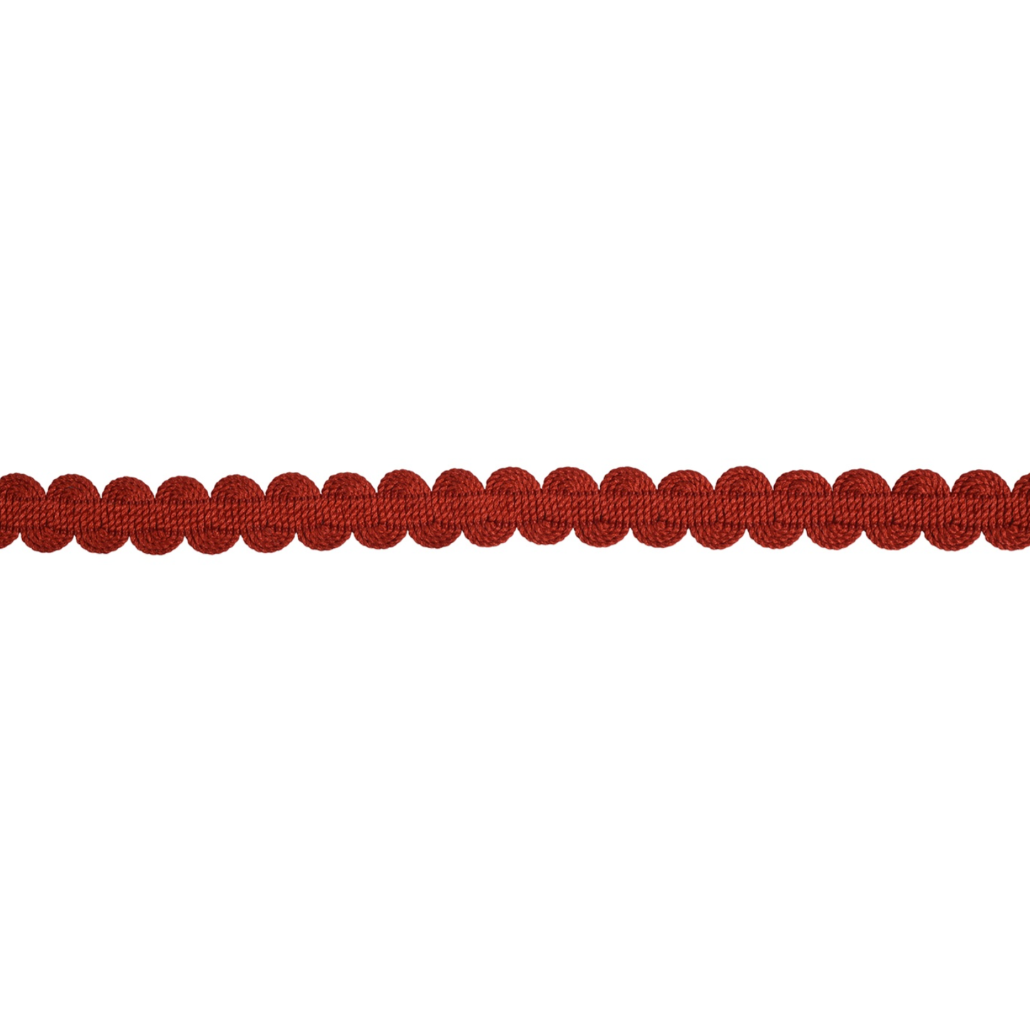 Lucent Gimp Braid 14mm Trim Cayenne on a white background 