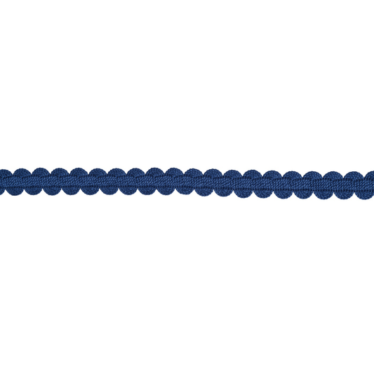 Lucent Gimp Braid 14mm Trim Cobalt on a white background 
