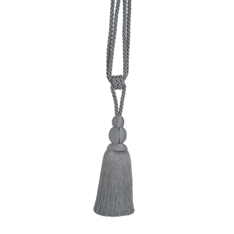 Lucent Single Tassel Tieback Smoke