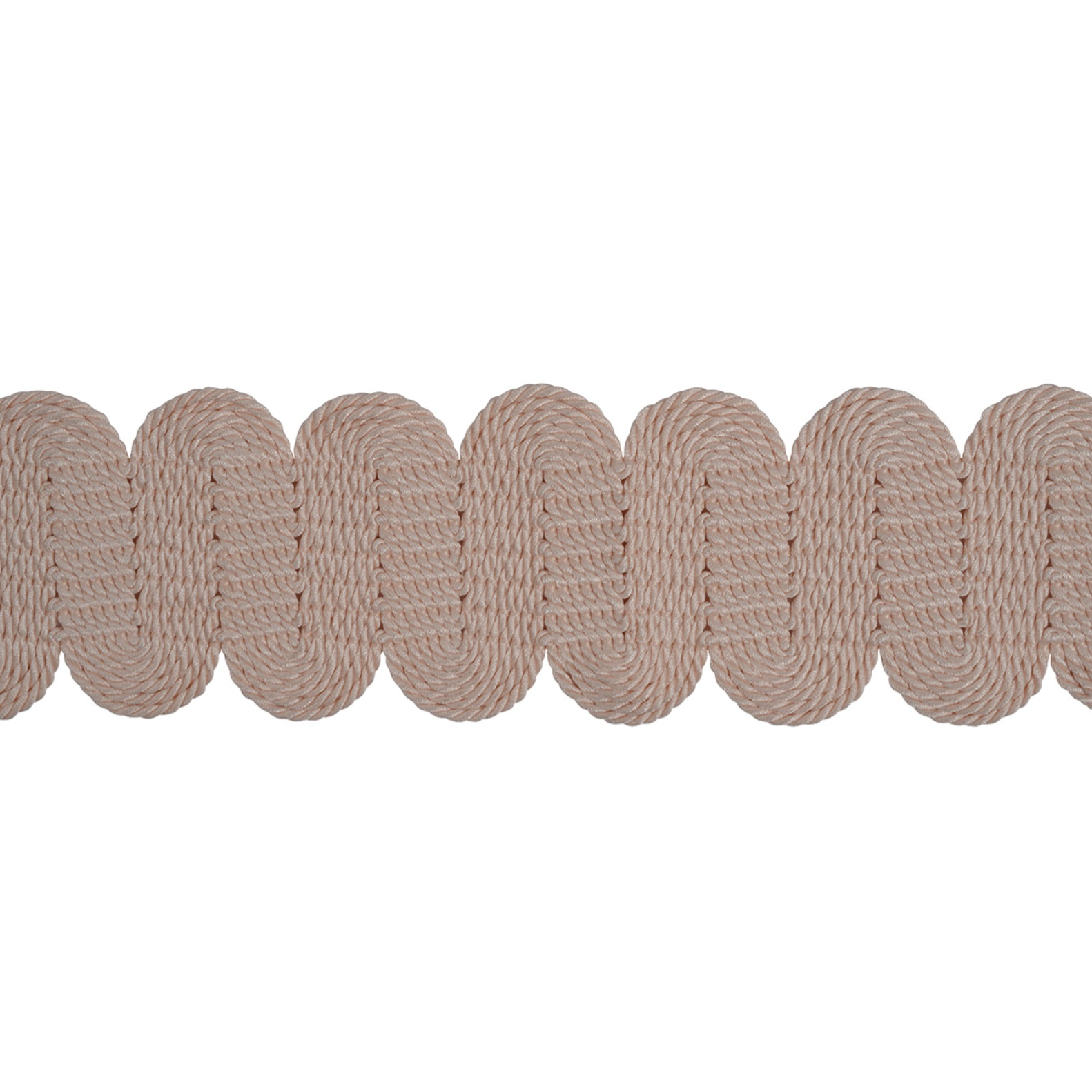 Lucent Wide Braid 60mm Trim Blush