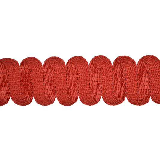 Lucent Wide Braid 60mm Trim Cayenne