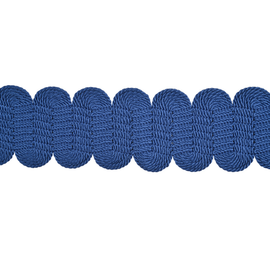 Lucent Wide Braid 60mm Trim Cobalt