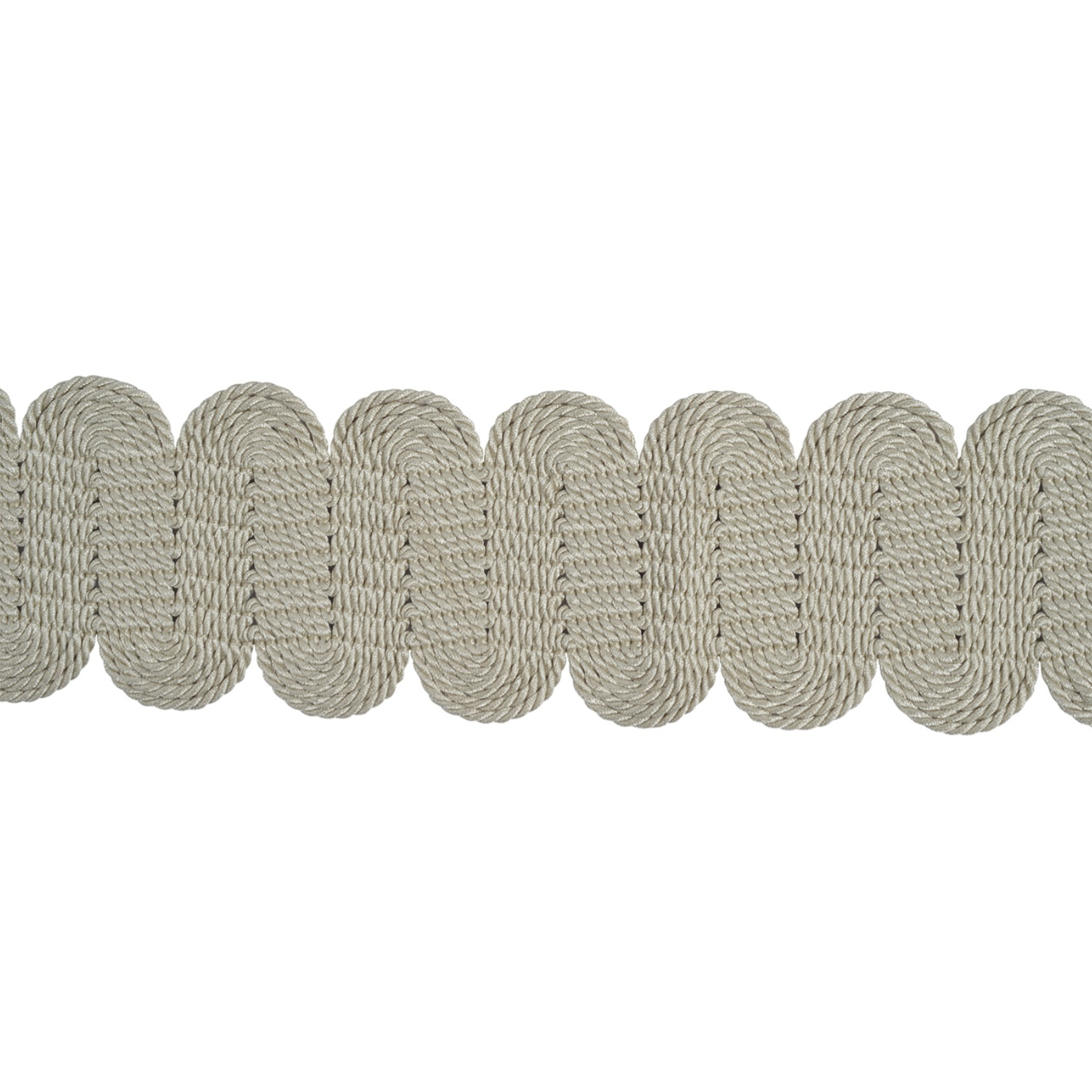 Lucent Wide Braid 60mm Trim Taupe