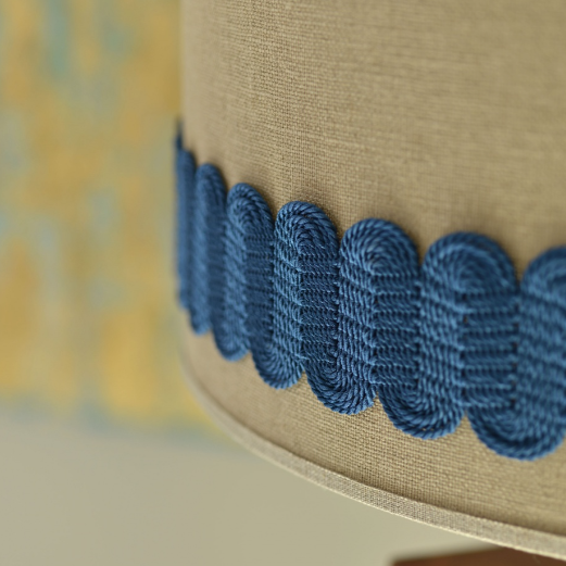 Lucent Wide Braid 60mm Trim Cobalt