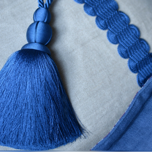 Lucent Single Tassel Tieback Cobalt