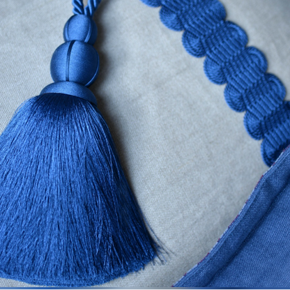 Lucent Single Tassel Tieback Cobalt