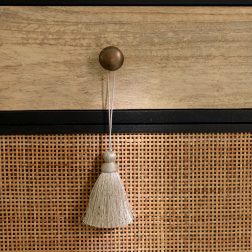 Lucent Key Tassels Taupe