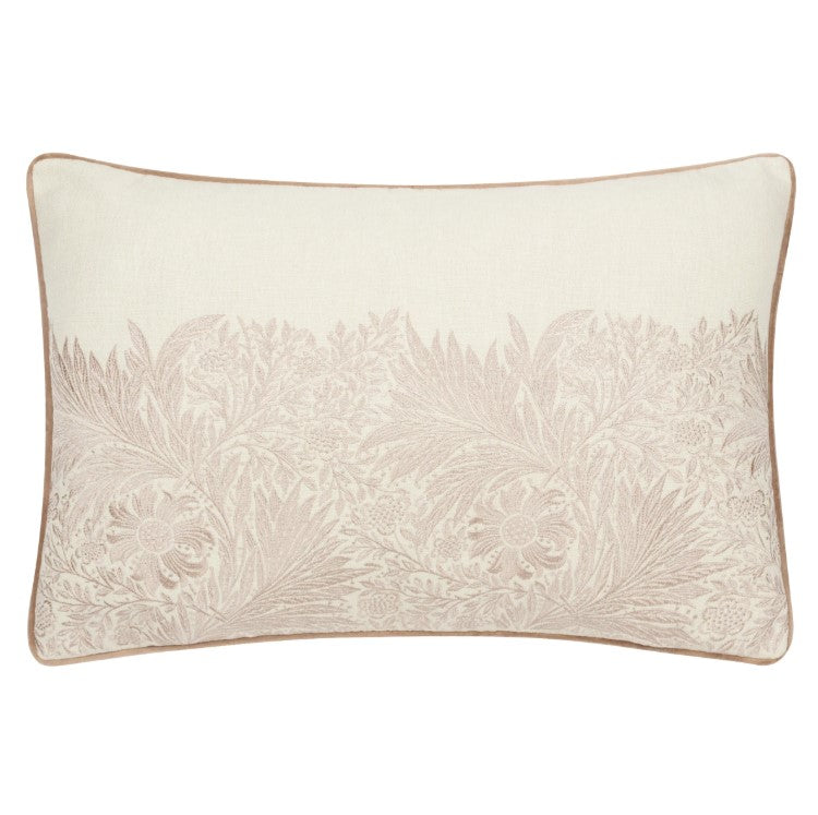 Marigold Embroidered Cushion Stone