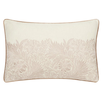 Marigold Embroidered Cushion Stone