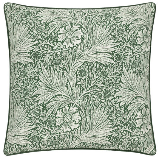 Marigold Piped Jacquard Cushion Leaf