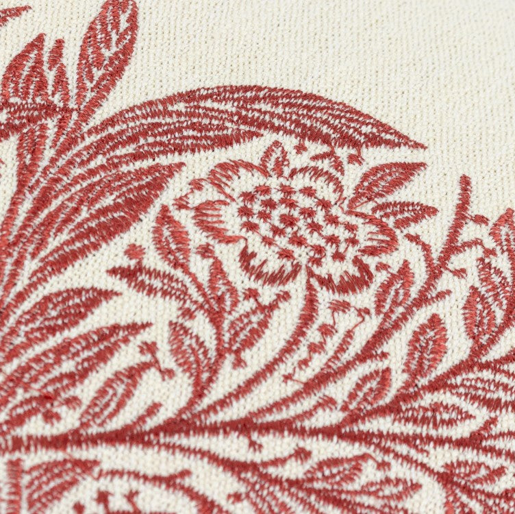 Marigold Embroidered Cushion Russet