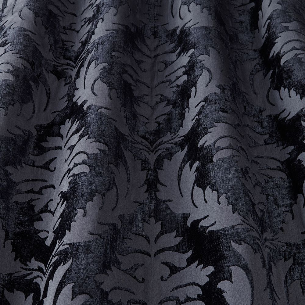 Mea Damask Sapphire Curtains Drape Accessories Upholstery Fabric