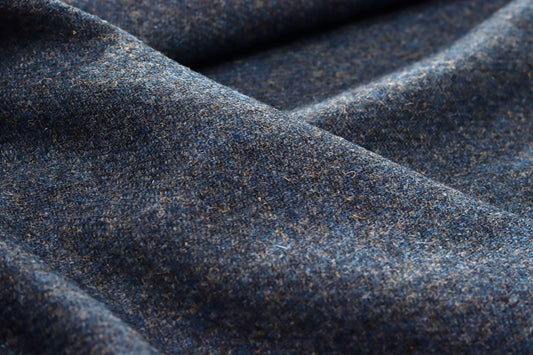 Harris Tweed Norse Mid-Blue Plain Weave