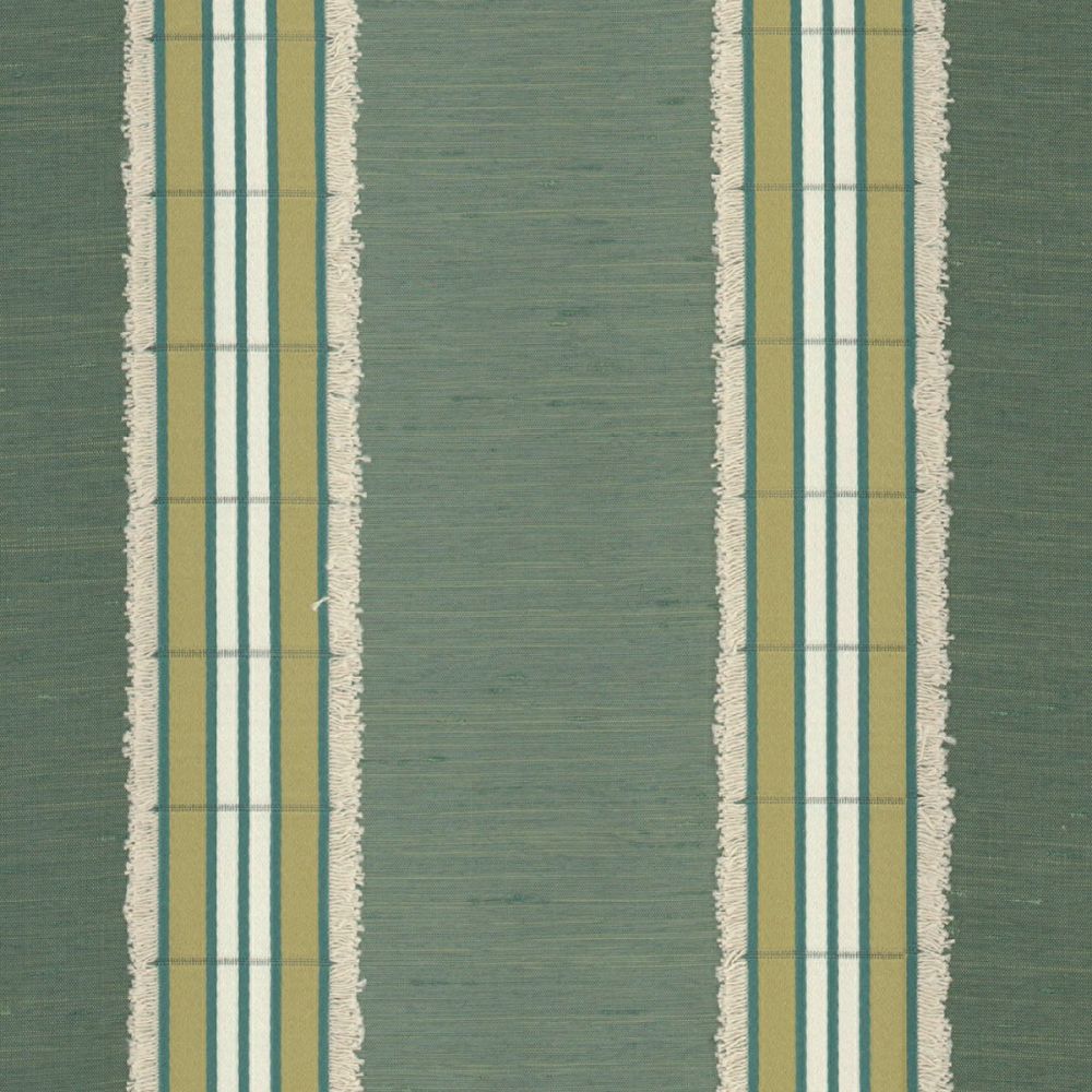 Moreton Stripe Sea Green Curtain Fabric by the Metre