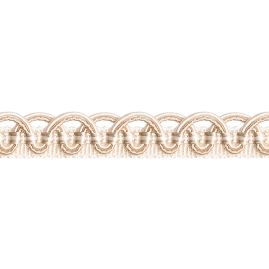 Decorative 12mm gimp trim on a white background